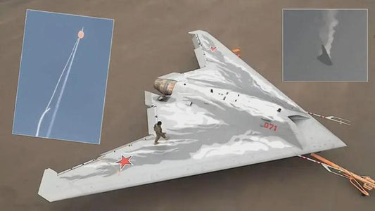 The Russian stealth unmanned aerial vehicle was destroyed.